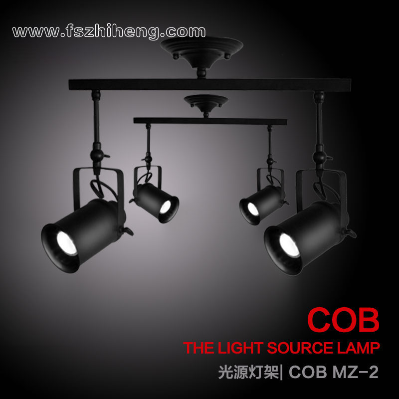 cob珠寶店服裝店導軌燈明裝復古導軌燈架可安裝燈泡